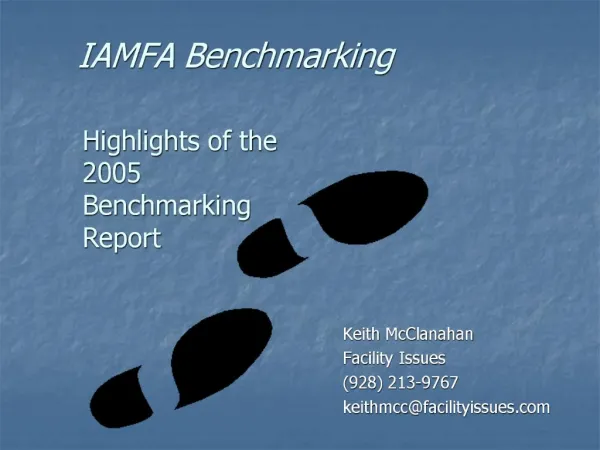 IAMFA Benchmarking