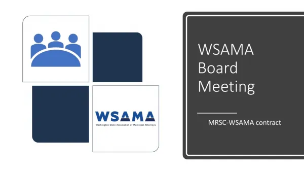 WSAMA Board Meeting