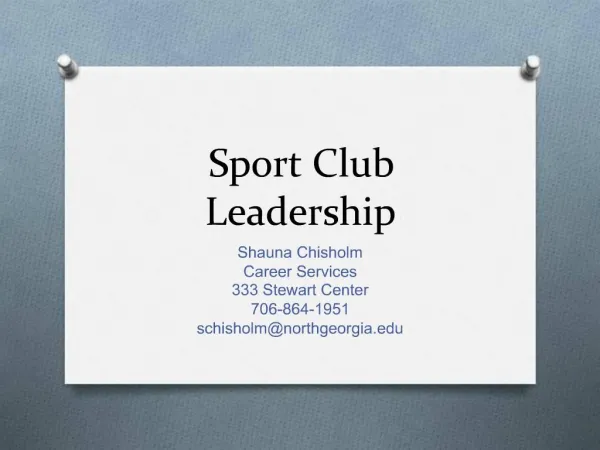 Sport Club Leadership