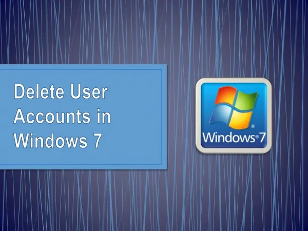 L14InP (Delete user account in window 7)