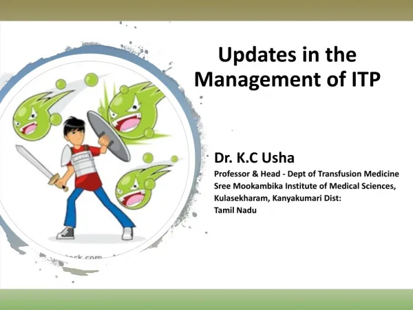 Updates in the Management of ITP