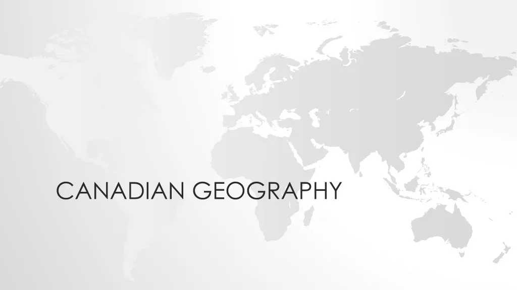 canadian geography