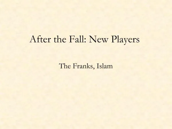 After the Fall: New Players