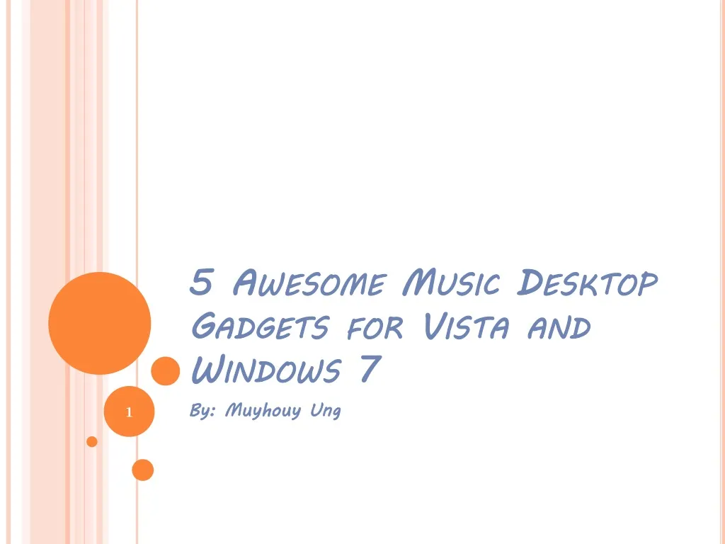 5 awesome music desktop gadgets for vista and windows 7