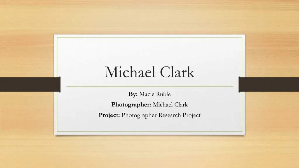 michael clark