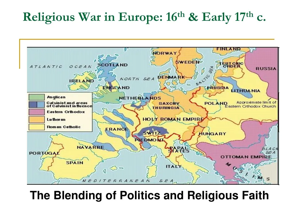 religious war in europe 16 th early 17 th c