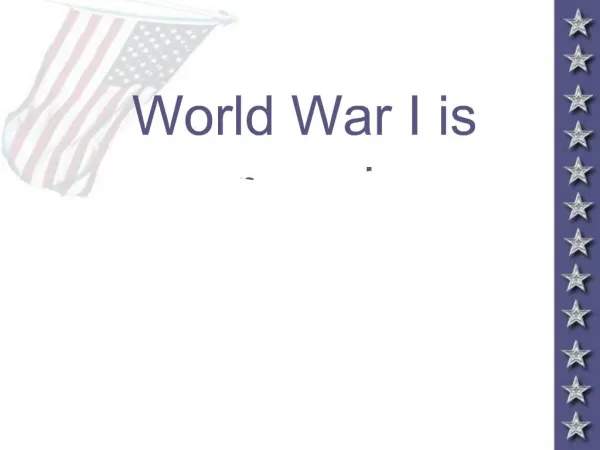 World War I is over .what now