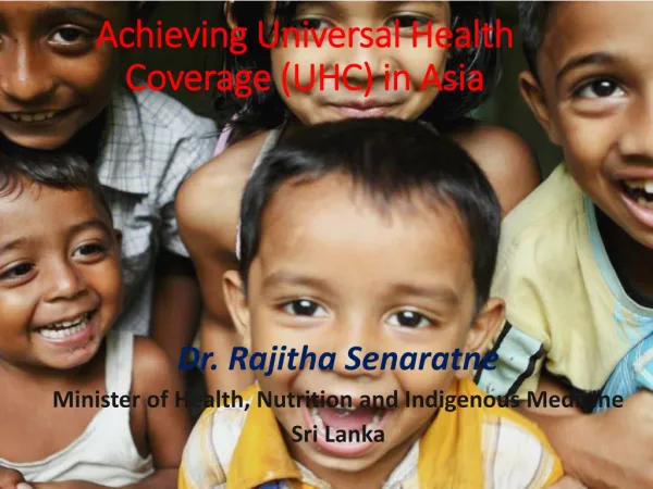 Achieving Universal Health Coverage (UHC) in Asia