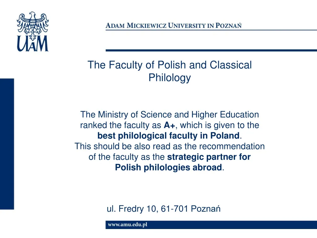the faculty of polish and classical philology