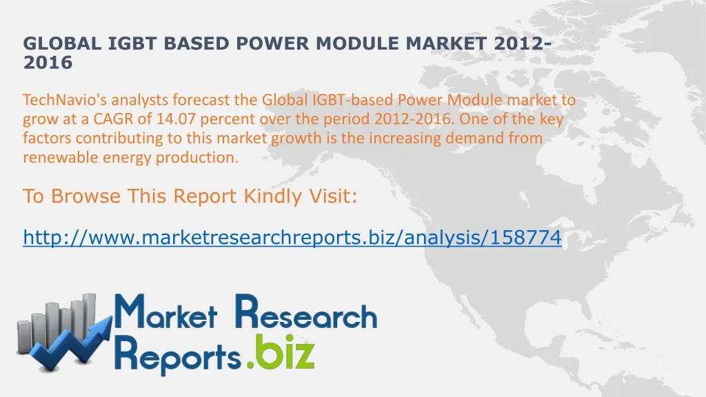 global igbt based power module market 2012 2016