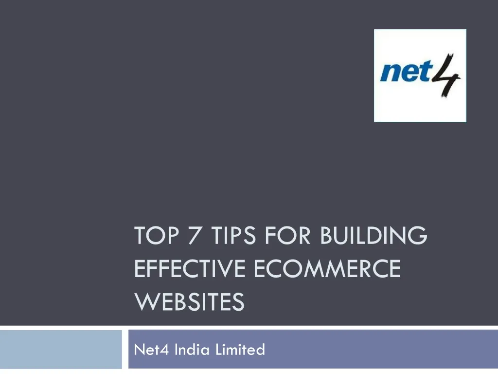 top 7 tips for building effective ecommerce websites