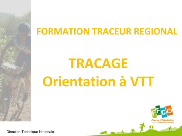 FORMATION TRACEUR REGIONAL