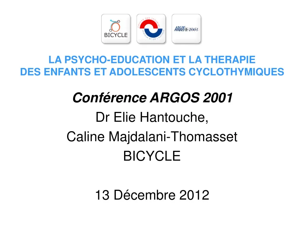 conf rence argos 2001 dr elie hantouche caline majdalani thomasset bicycle 13 d cembre 2012