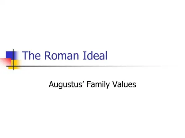 The Roman Ideal