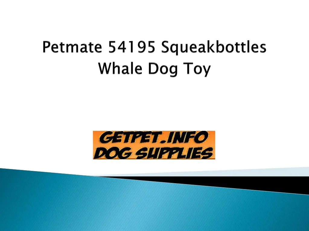 petmate 54195 squeakbottles whale dog toy