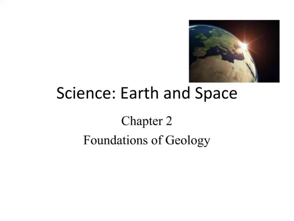 Science: Earth and Space