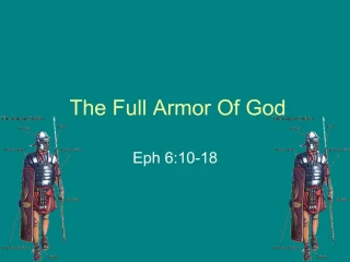 PPT - The Whole Armor Of God PowerPoint Presentation, free download ...