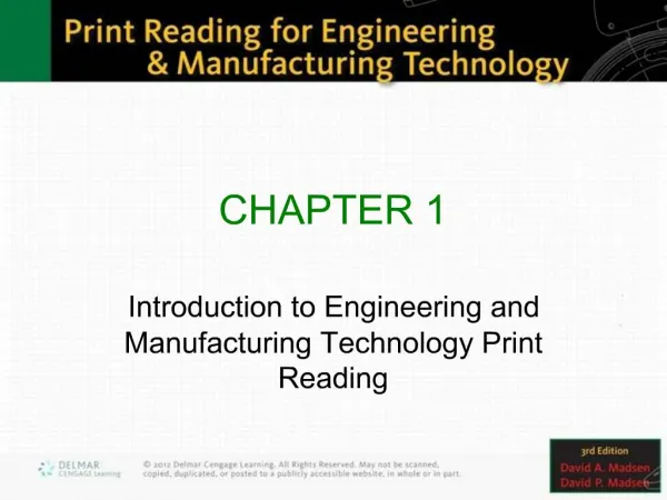 Introduction to Engineering and Manufacturing Technology Print Reading