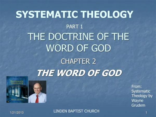 THE DOCTRINE OF THE WORD OF GOD