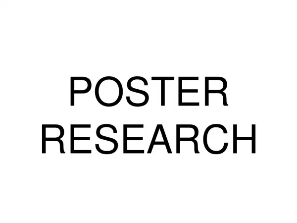 Poster Research