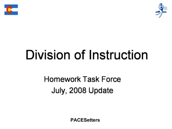 Division of Instruction