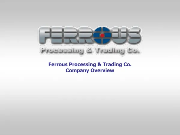 Ferrous Processing and Trading Scrap Metal Recycling