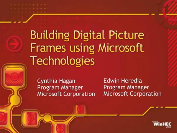 Building Digital Picture Frames using Microsoft Technologies