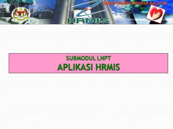 SUBMODUL LNPT APLIKASI HRMIS