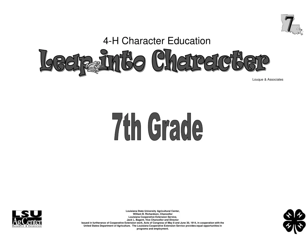 4 h character education