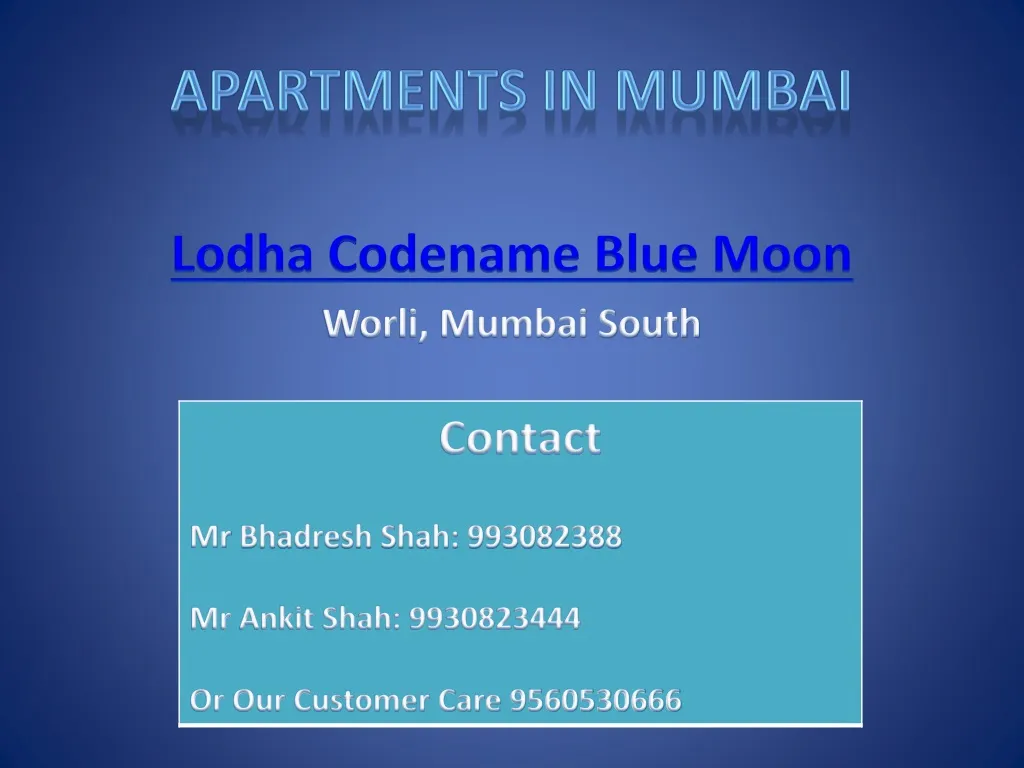 apartments in mumbai