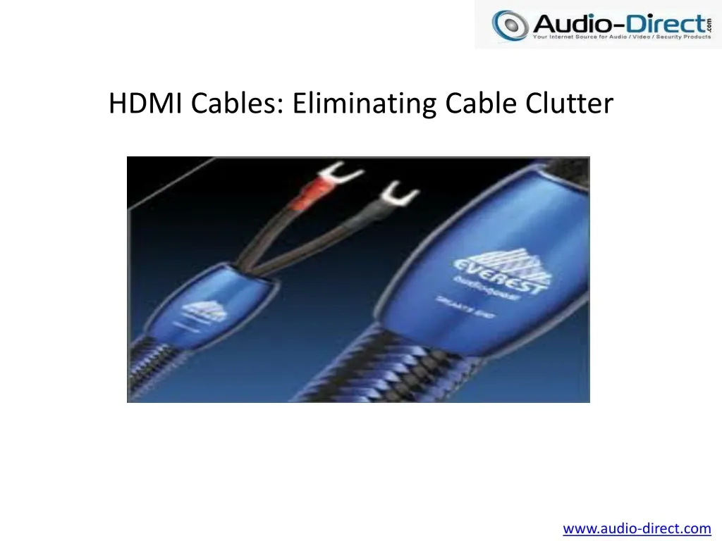 hdmi cables eliminating cable clutter