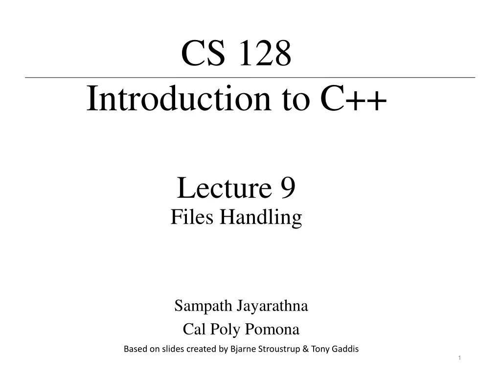 lecture 9 f iles handling
