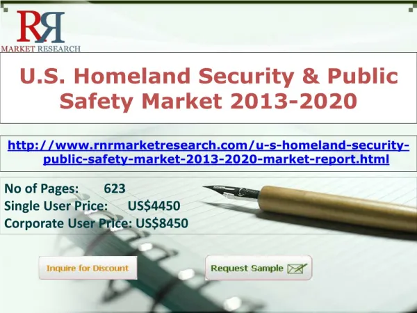 US Homeland Security & Public Safety Market 2013 to 2020