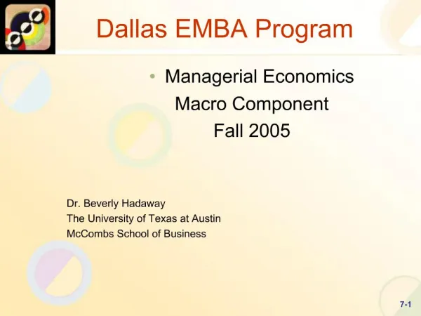 Dallas EMBA Program