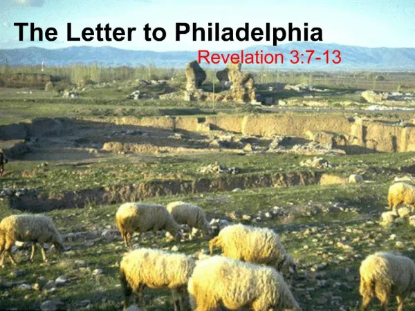 The Letter to Philadelphia