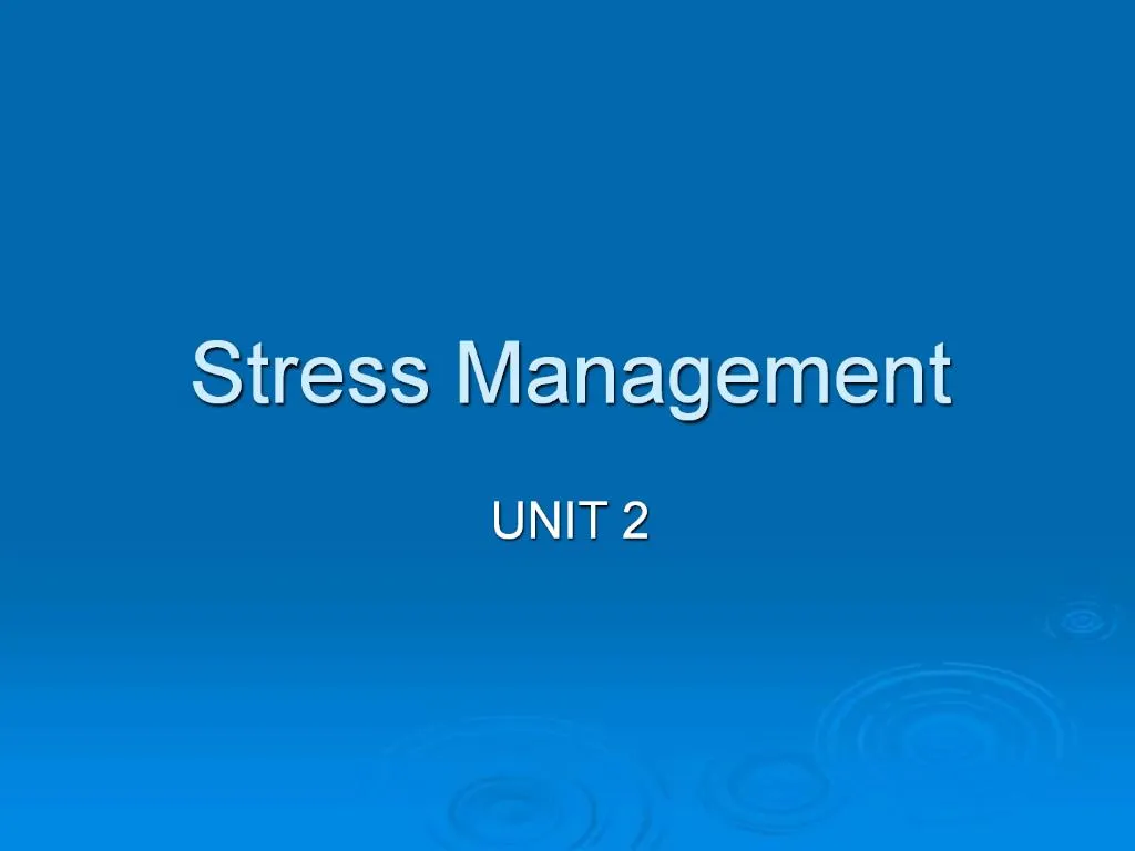 PPT - Stress Management PowerPoint Presentation, Free Download - ID:1097002