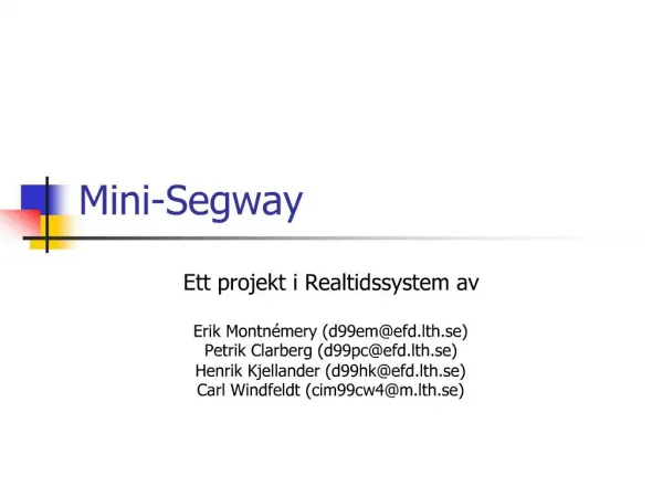 Mini-Segway