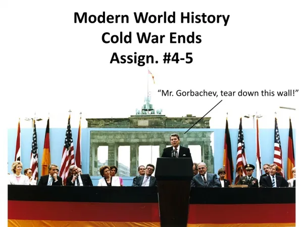 Modern World History Cold War Ends Assign. #4-5