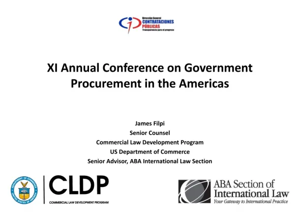 XI Annual Conference on Government Procurement in the Americas