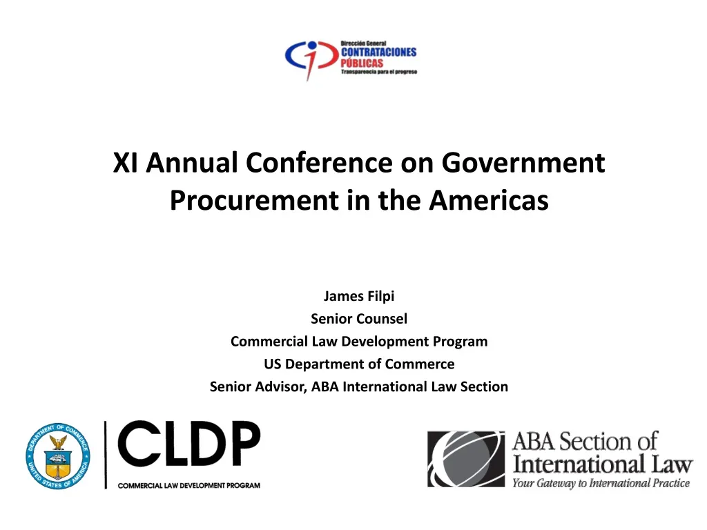xi annual conference on government procurement in the americas