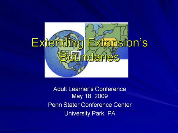 Extending Extension s Boundaries