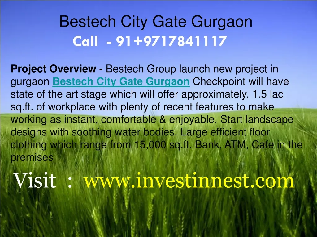 bestech city gate gurgaon project overview