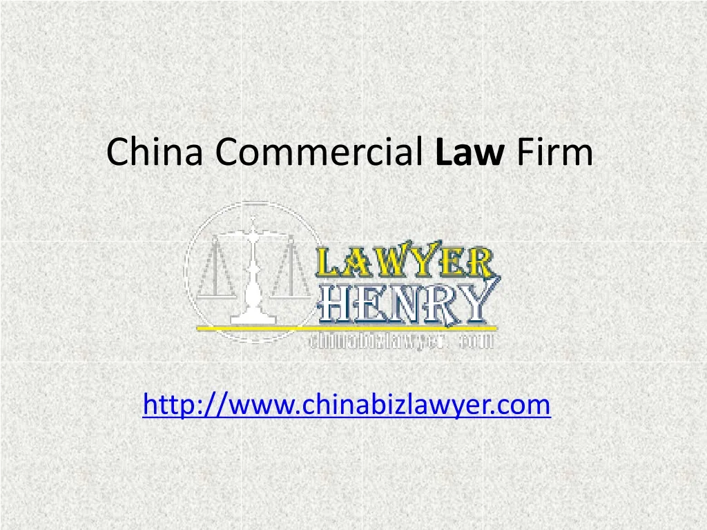 china commercial law firm
