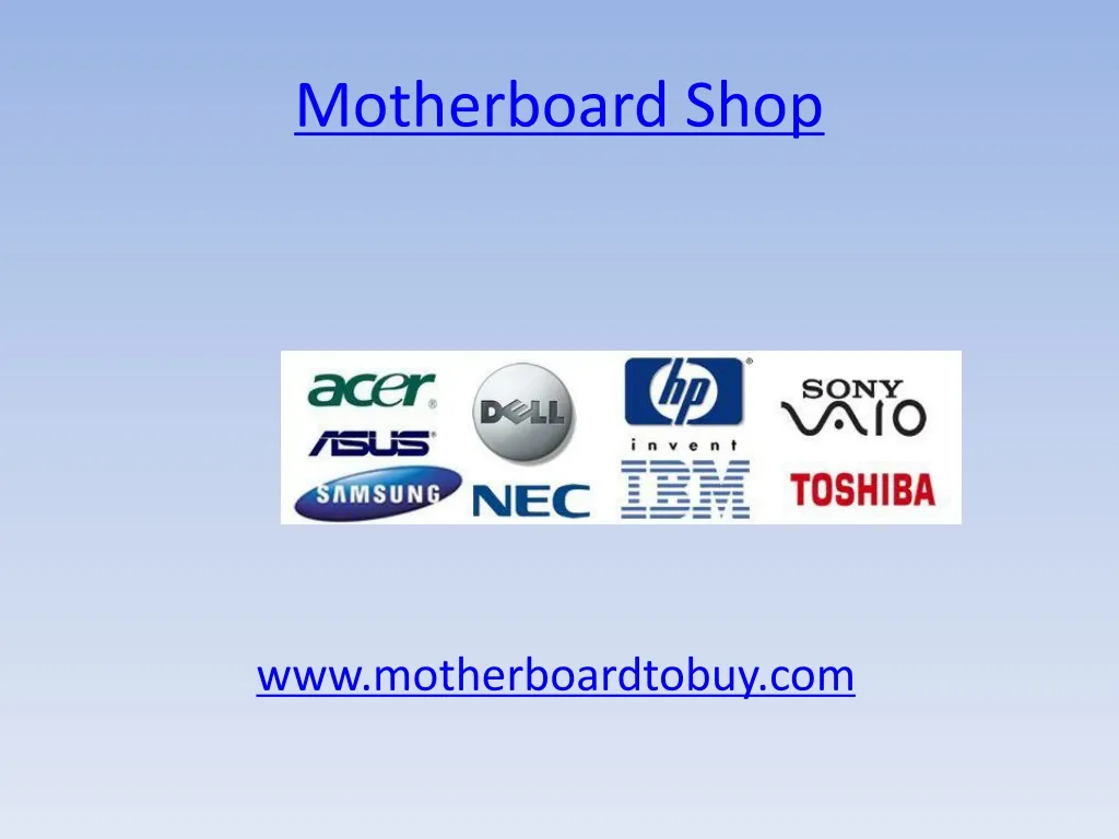 motherboard shop