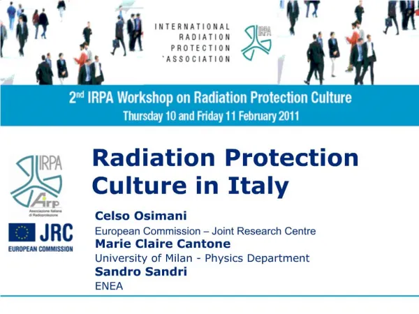 Radiation Protection Culture in Italy