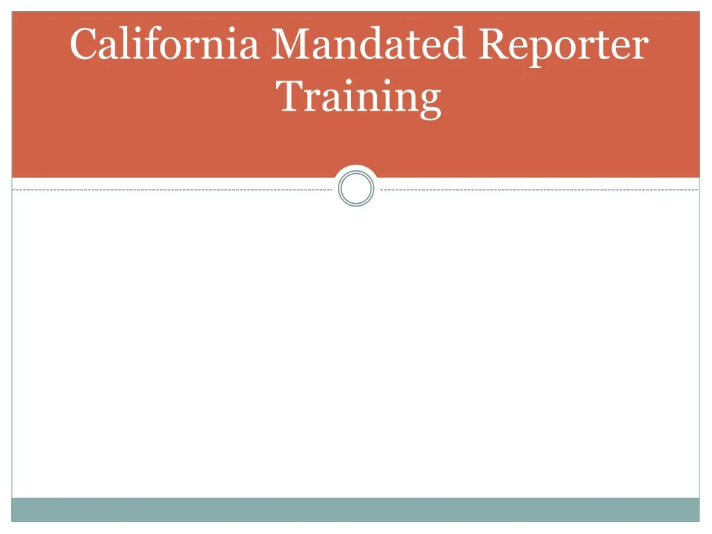 california mandated reporter training