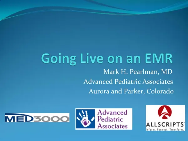 Going Live on an EMR