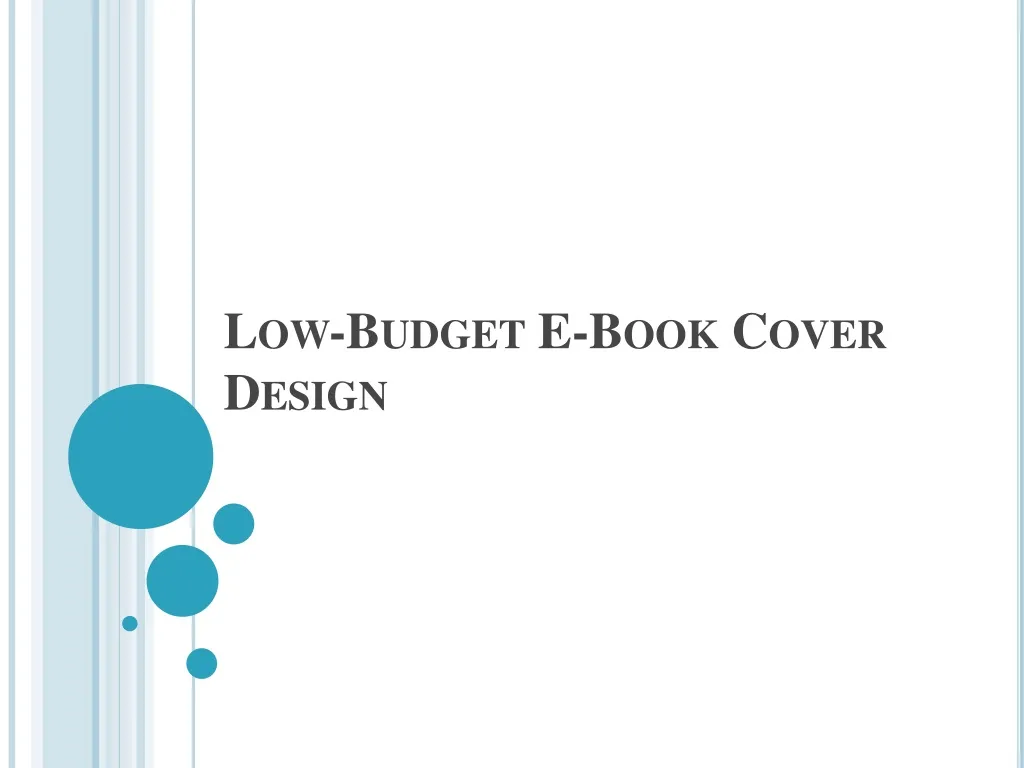 low budget e book cover design