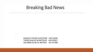 Breaking Bad News - slide 1