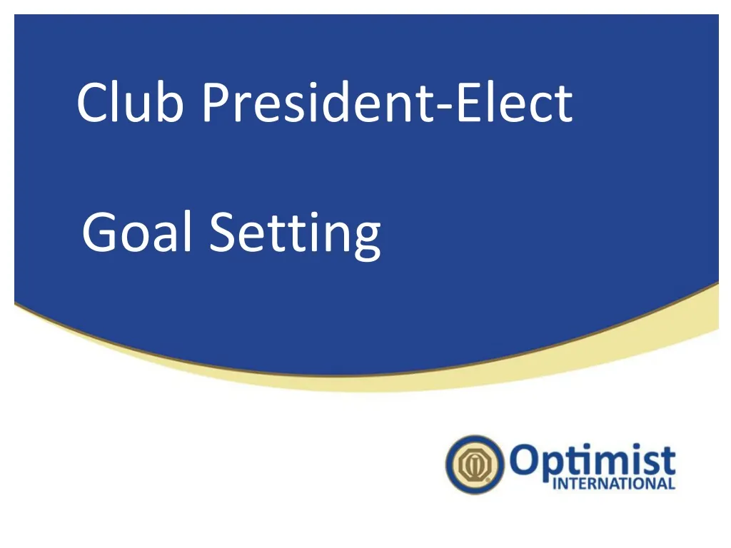 club president elect
